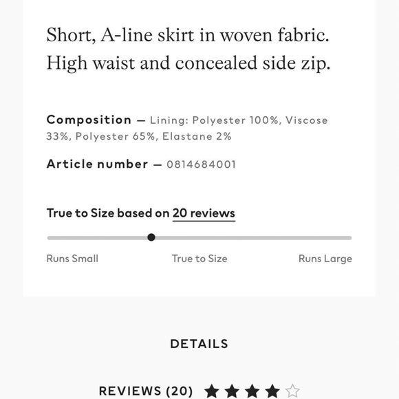 H&M A-Line Red Plaid Skirt - Picture 3 of 6